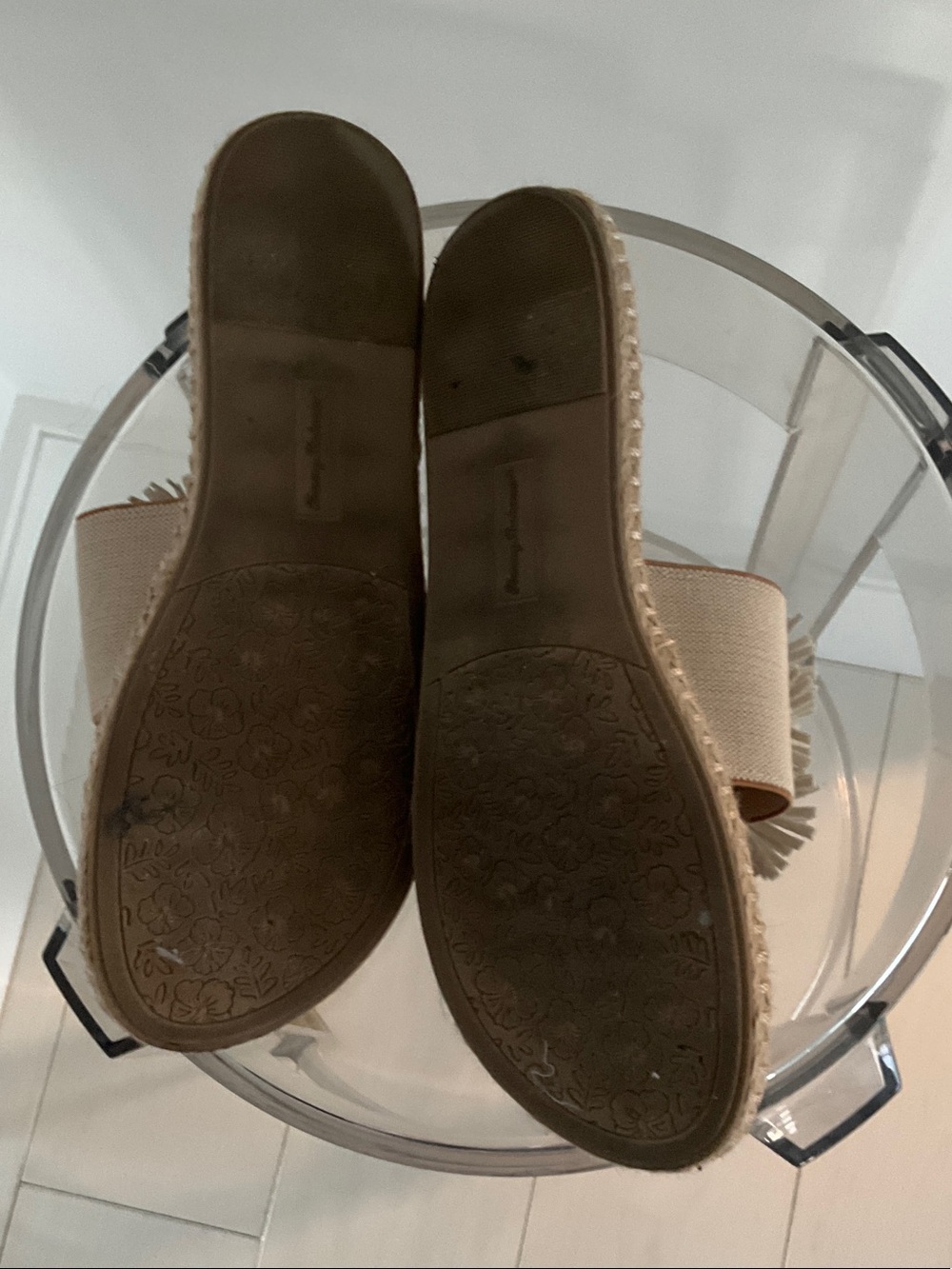 Tommy Bahama Neutral Pom-Pom Slide Sandals in Beige and Tan - Picture 3 of 7